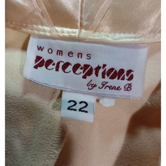 Perception Blazer Ladies 22‎ Butter Yellow Vintage - Picture 5 of 7